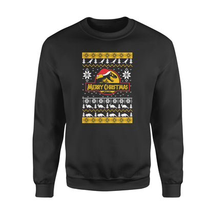 Inspired Funny The World of Dinosaur Park Ugly Christmas Sweater Jumper Xmas - Funny sweatshirt gifts christmas ugly sweater for men and women