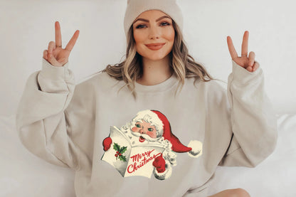 Santa Claus Read Book Vintage Sweatshirt, Christmas Santa Claus Sweatshirt,Vintage Sweatshirt Christmas, Christmas Shirt,Christmas sweatshirt,Christmas Gift