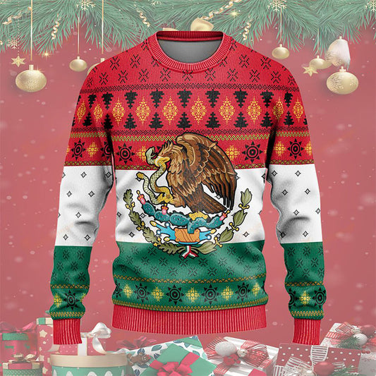 Christmas Mexico coat of arms Ugly Sweaters, Christmas Ugly Sweater, Christmas Gift, Gift Christmas 2024