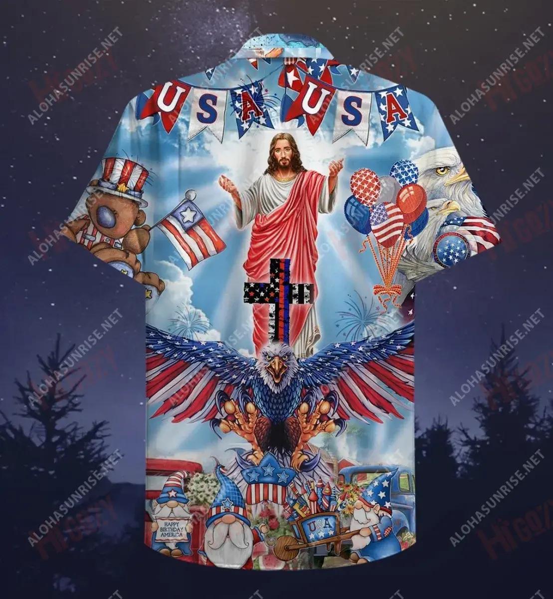 Patriotism America Short Short Sleeve Shirt Ocean Hawaiian T Shirts Custom Hawaiian Shirts Hawaiian Shirts For Men, Hawaiian Shirt Gift, Christmas Gift