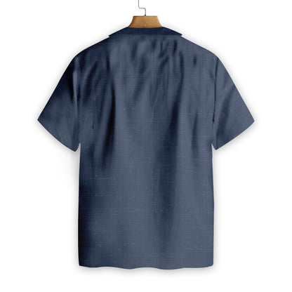 The Mustache Funny Face Dark Blue Theme Hawaiian shirt, Hawaiian Shirt Gift, Christmas Gift