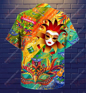 A Happy Carnival Is Coming Short Hawaiian Shirt Ocean Short Sleeve Tactical Hawaiian Shirt Hawaiian Shirts For Women, Hawaiian Shirt Gift, Christmas Gift