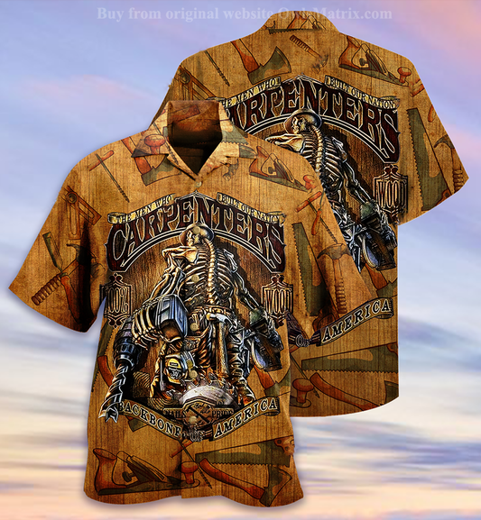 Carpenter Vintage Love America - Hawaiian Shirt, Hawaiian Shirt Gift, Christmas Gift