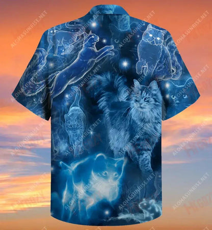 My Cat Is My Protector Short Hawaiian Shirt Summer Tropical Shirts Tactical Hawaiian Shirt Funny Hawaiian Shirts, Hawaiian Shirt Gift, Christmas Gift