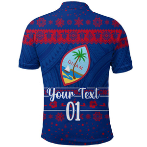 (Custom Personalised) Guam Christmas Polo Shirt Simple Style, Hawaiian Shirt Gift, Christmas Gift