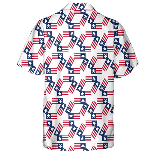 Cool Design Pattern Of The United States Flags Pattern Hawaiian Shirt, Hawaiian Shirt Gift, Christmas Gift