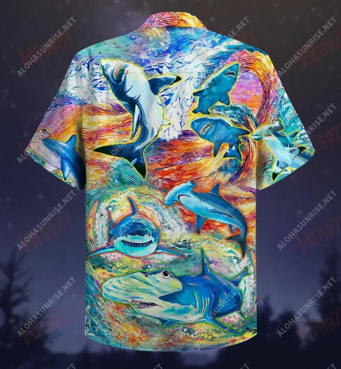 Sharks World Short Hawaiian Shirt Ocean Hawaiian T Shirts Custom Hawaiian Shirts Crazy Shirts Hawaii, Hawaiian Shirt Gift, Christmas Gift