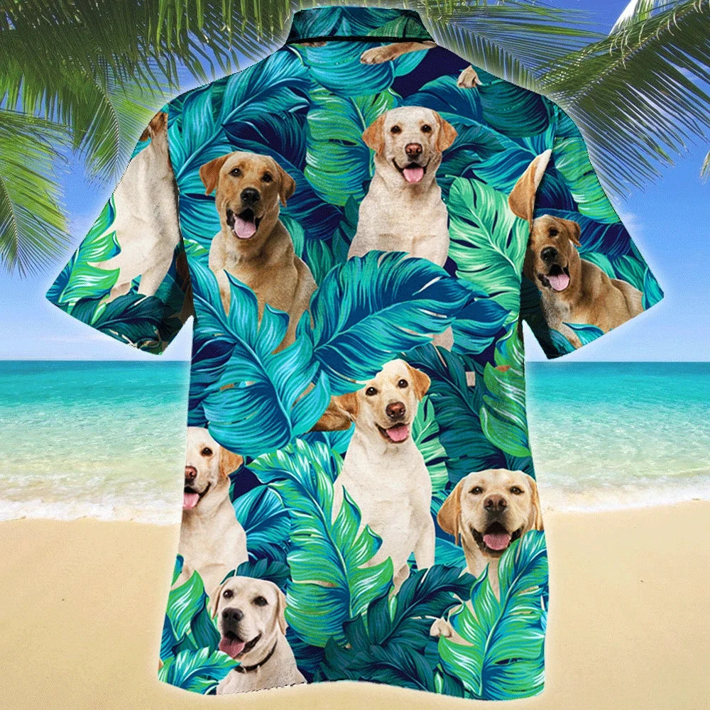 Labrador Retriever Dog Lovers Gift Tropical Forest Hawaiian Shirt, Hawaiian Shirt Gift, Christmas Gift