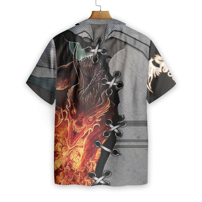 Tattoo And Dungeon Dragon Pattern Hawaiian Shirt,Hawaiian Shirt Gift, Christmas Gift