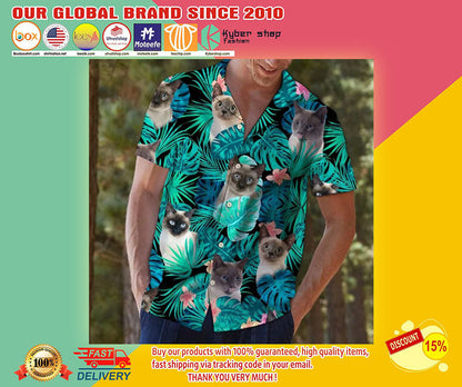 Cat Hawaiian Shirt - Present For Cat Loversâ€“ Dnstyles_Hawaiian Shirt Gift, Christmas Gift