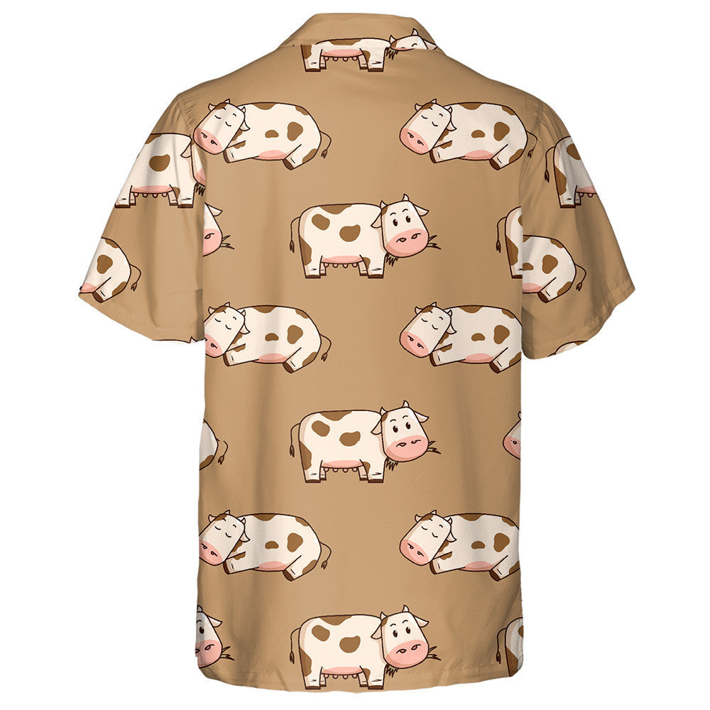 Let's Drink Milk Cow And Milk Bucket Hawaiian Shirt, Hawaiian Shirt Gift, Christmas Gift