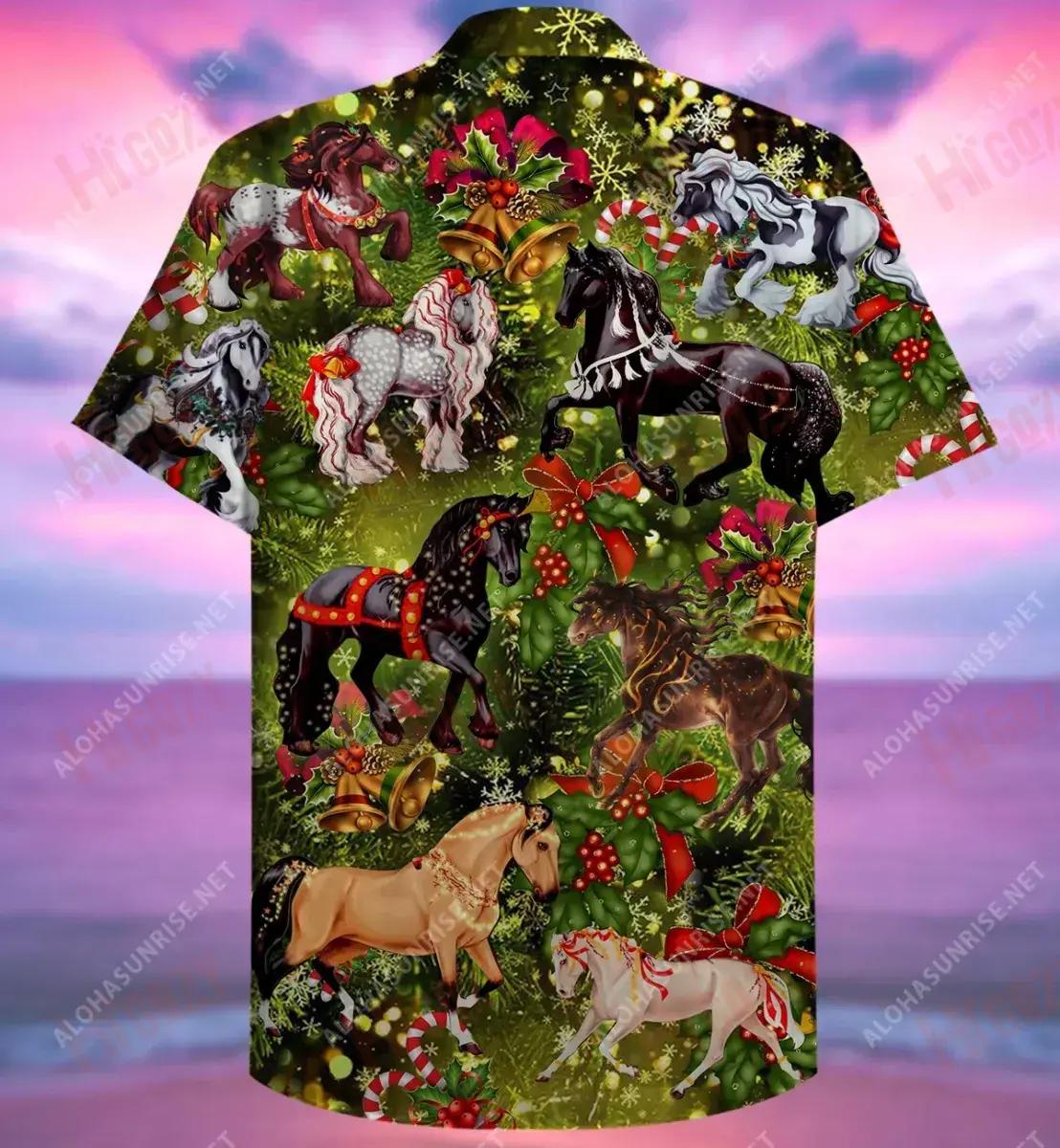 Horses Harmony Short Hawaiian Shirt Vacation Hawaiian T Shirts Tactical Hawaiian Shirt Funny Hawaiian Shirts, Hawaiian Shirt Gift, Christmas Gift
