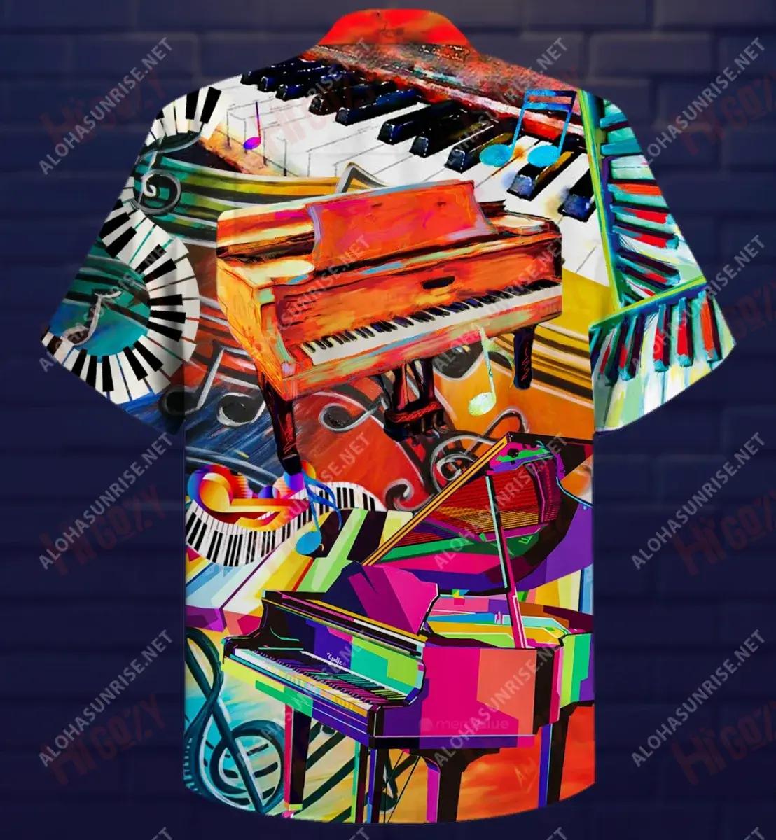 Where Words Fail Piano Speaks Unisex Short Sleeve Shirt Vacation Hawaiian T Shirts Hawaiian Crazy Shirts Hawaiian Shirt Pattern, Hawaiian Shirt Gift, Christmas Gift