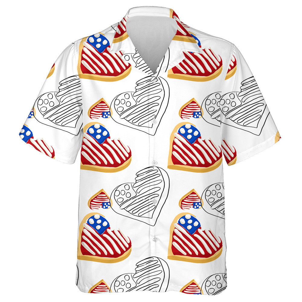 Sweet Sugar Cookies With Icing Cream American Flag Hawaiian Shirt, Hawaiian Shirt Gift, Christmas Gift