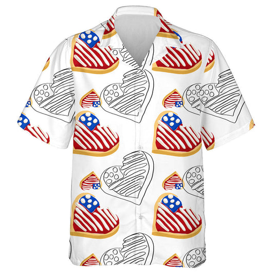 Sweet Sugar Cookies With Icing Cream American Flag Hawaiian Shirt, Hawaiian Shirt Gift, Christmas Gift