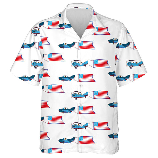 Festive Aircraft For The Day Regardless Of The United States Hawaiian Shirt, Hawaiian Shirt Gift, Christmas Gift