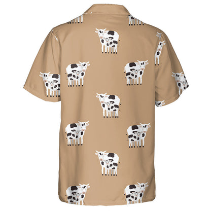 Cow And Calf Coated In Black And White Patches Hawaiian Shirt, Hawaiian Shirt Gift, Christmas Gift