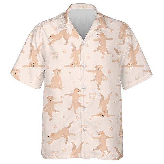 Labrador Retriever Yoga Dogs Poses And Exercises Hawaiian Shirt, Hawaiian Shirt Gift, Christmas Gift