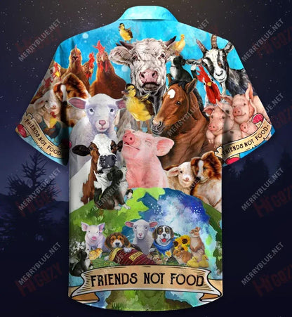 Go Vegan Short Hawaiian Shirt Vacation Aloha Shirt Hawaiian Crazy Shirts Hawaiian Shirts For Women, Hawaiian Shirt Gift, Christmas Gift