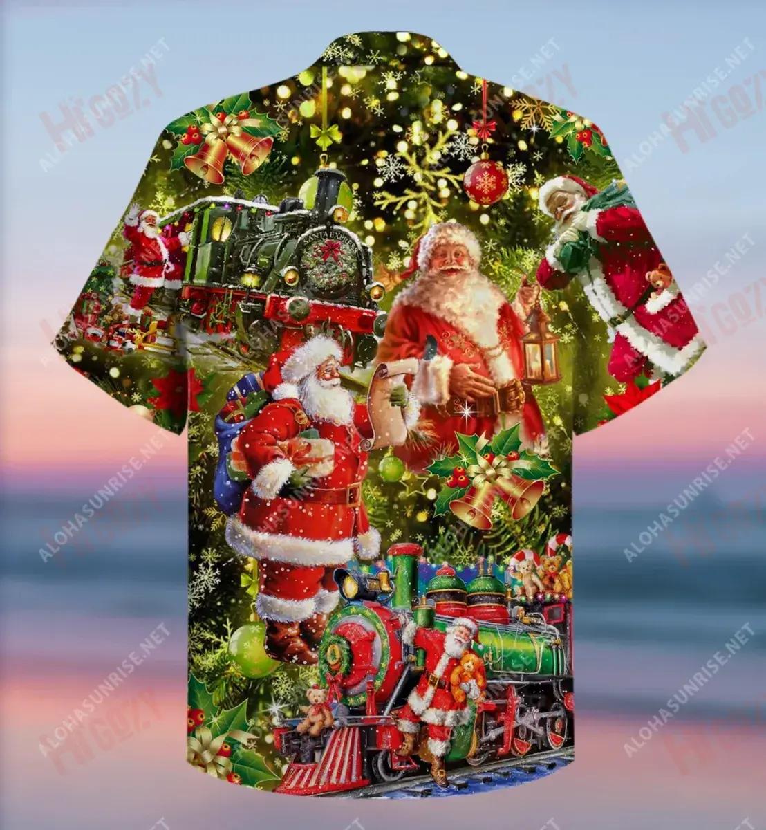 Santa Is Coming To You Short Hawaiian Shirt Hobbies Tropical Shirts Tactical Hawaiian Shirt Hawaiian Shirts For Women, Hawaiian Shirt Gift, Christmas Gift