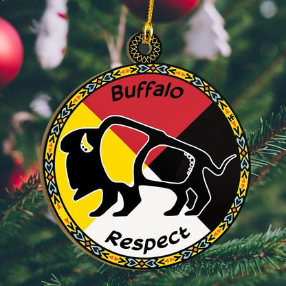 Buffalo - Respect Ornament, Happy Christmas Ornament, Christmas Gift, Christmas Decoration