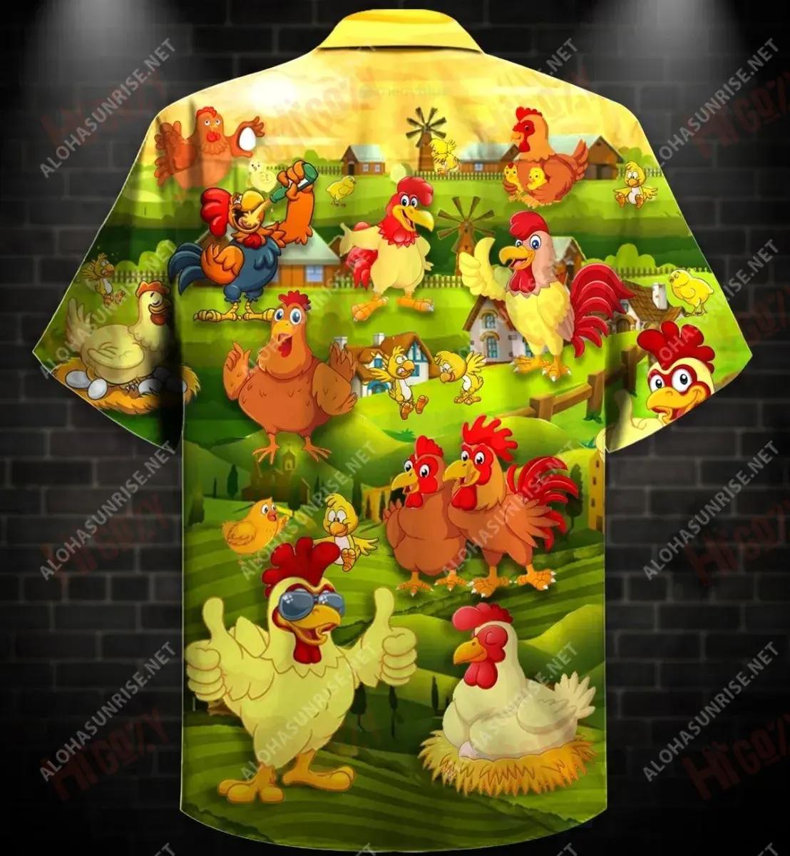 Life Is Better With Chickens Around Unisex Short Sleeve Shirt Vacation Hawaiian T Shirts Tactical Hawaiian Shirt Hawaiian Shirts For Women, Hawaiian Shirt Gift, Christmas Gift