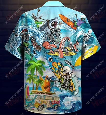 Live To Surf, Surf To Live Unisex Short Sleeve Shirt Vacation Hawaiian T Shirts Custom Hawaiian Shirts Hawaiian Shirts For Women, Hawaiian Shirt Gift, Christmas Gift