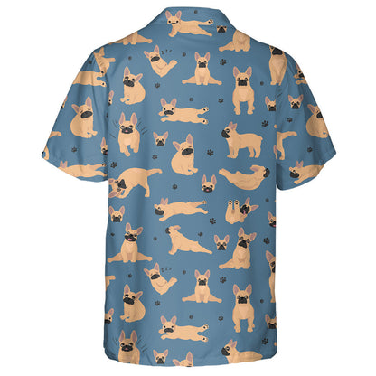 French Bulldog Healthy And Yoga Poses Hawaiian Shirt,Hawaiian Shirt Gift, Christmas Gift