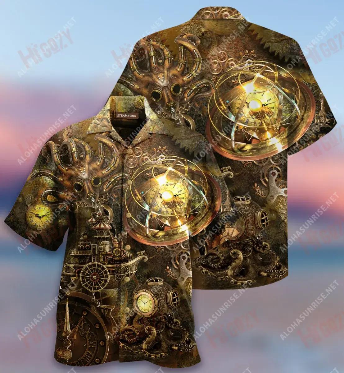 Steampunk Revolution Short Short Sleeve Shirt Hobbies Hawaiian T Shirts Tactical Hawaiian Shirt Hawaiian Shirt Pattern, Hawaiian Shirt Gift, Christmas Gift