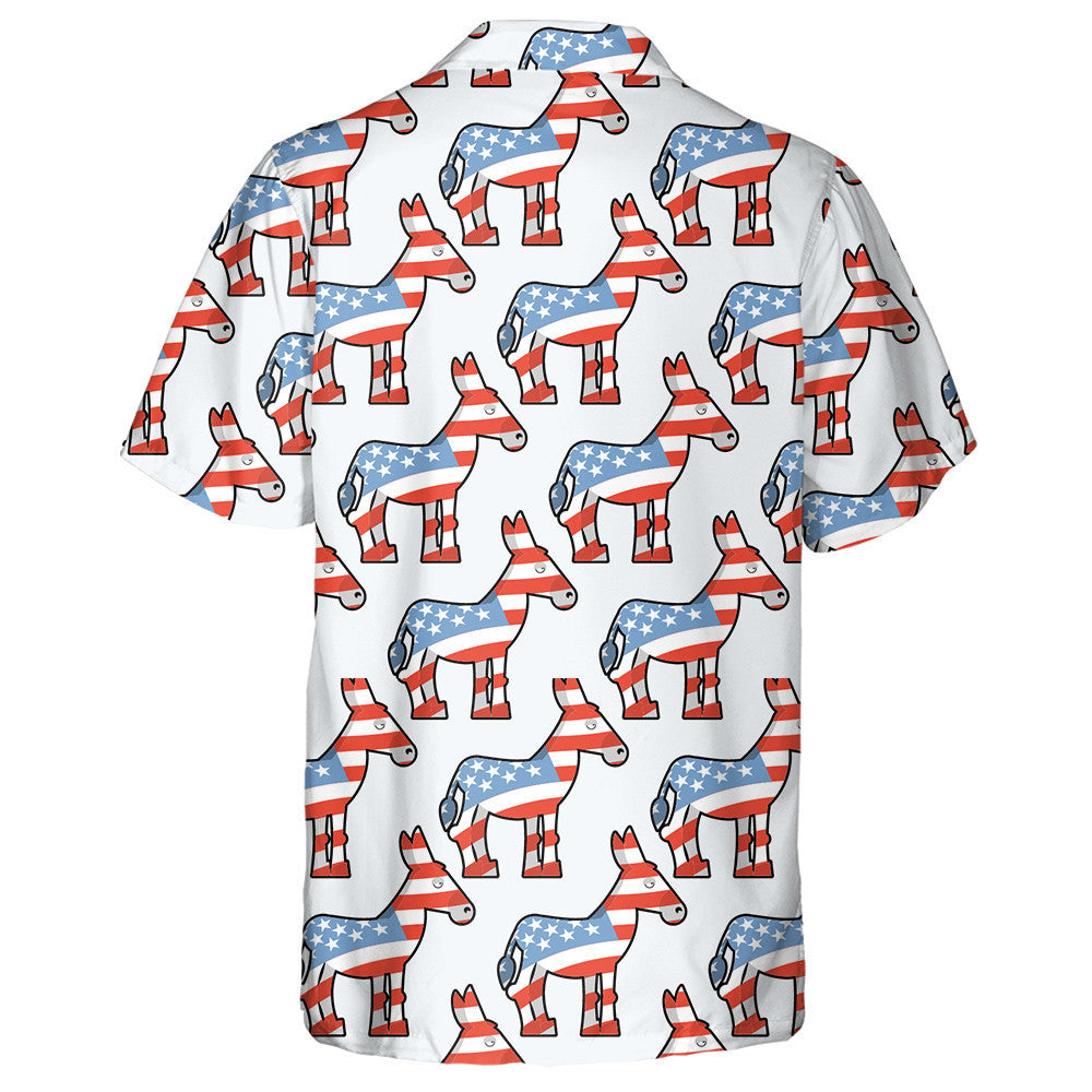 Democrat Donkey Symbol Of Political Party In US Hawaiian Shirt, Hawaiian Shirt Gift, Christmas Gift