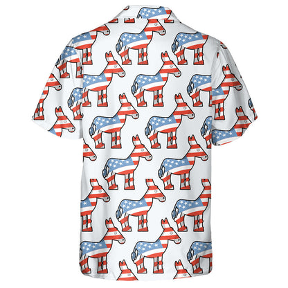 Democrat Donkey Symbol Of Political Party In US Hawaiian Shirt, Hawaiian Shirt Gift, Christmas Gift