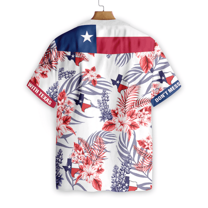 Texas Proud Blue Artistic Background Design Hawaiian Shirt,Hawaiian Shirt Gift, Christmas Gift