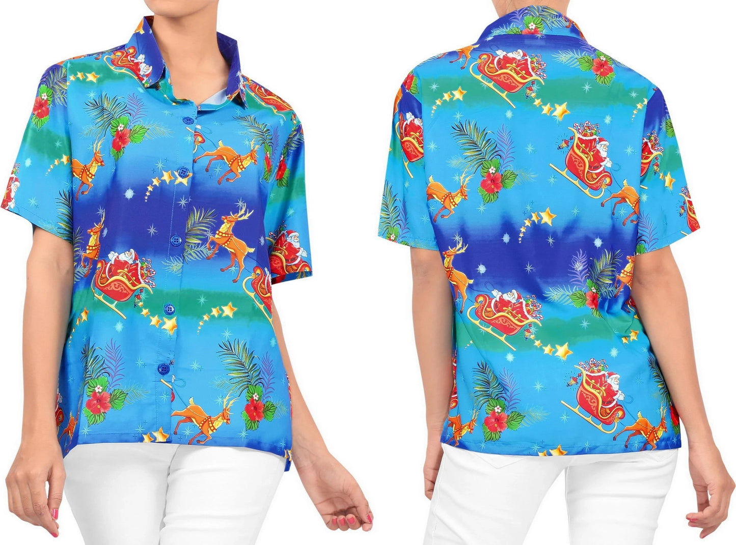 Magical Night Of Christmas Design Hawaiian Shirt,Hawaiian Shirt Gift, Christmas Gift