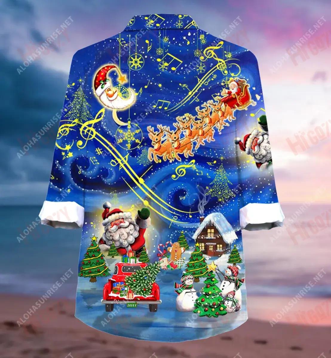 Christmas Sky Long Short Sleeve Shirt Hobbies Hawaiian T Shirts Vintage Hawaiian Shirts Funny Hawaiian Shirts, Hawaiian Shirt Gift, Christmas Gift