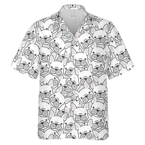 French Bulldog Dog Team Lovers Funny Gift Hawaiian Shirt, Hawaiian Shirt Gift, Christmas Gift