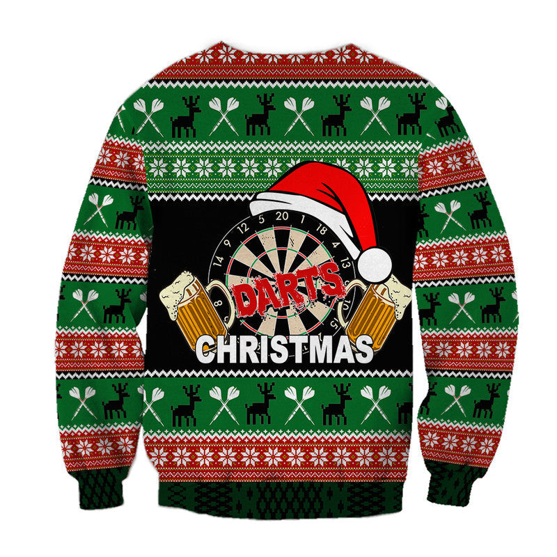 Darts And Beer For Christmas Sweater, Christmas Ugly Sweater, Christmas Gift, Gift Christmas 2024