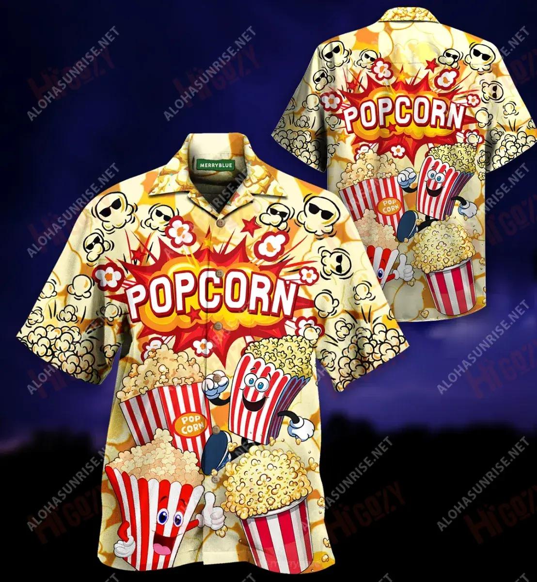 Popcorn Is Always The Answer Unisex Short Sleeve Shirt Hobbies Hawaiian T Shirts Hawaiian Crazy Shirts Hawaiian Shirt Pattern, Hawaiian Shirt Gift, Christmas Gift