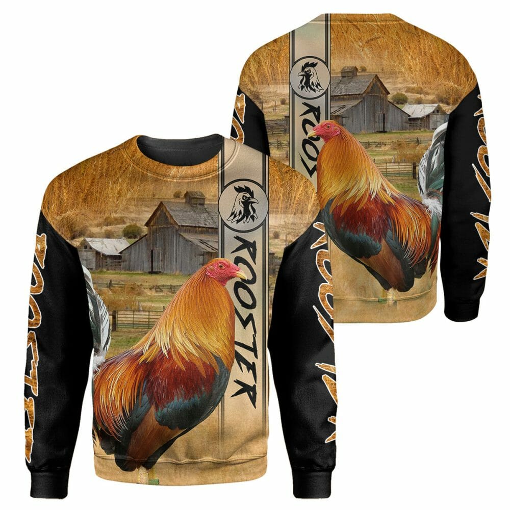 Rooster - 3D All Over Printed Shirt Tshirt Hoodie Apparel