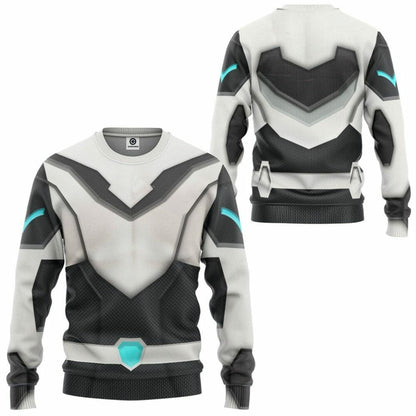 3D Voltron Legendary Defender Shiro Armor Custom Tshirt Hoodie Apparel
