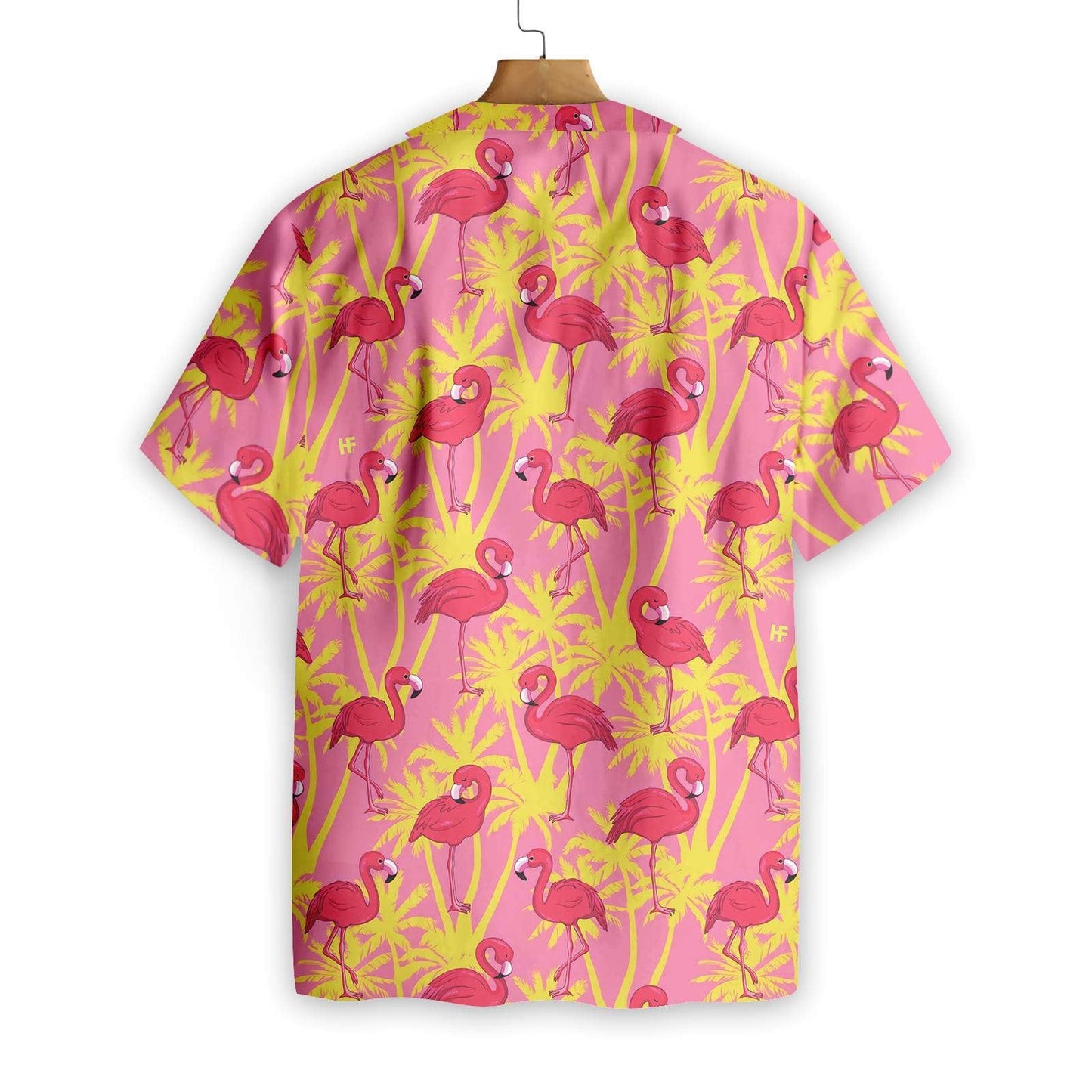 Flamingo On Pink Background Pattern Hawaiian Shirt, Hawaiian Shirt Gift, Christmas Gift