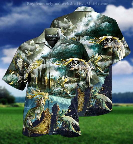 Animals Fly Mythicize - Hawaiian Shirt, Hawaiian Shirt Gift, Christmas Gift