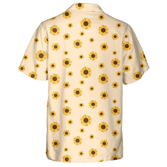 Full Of Blooming Sunflowers On Pink Background Hawaiian Shirt,Hawaiian Shirt Gift, Christmas Gift