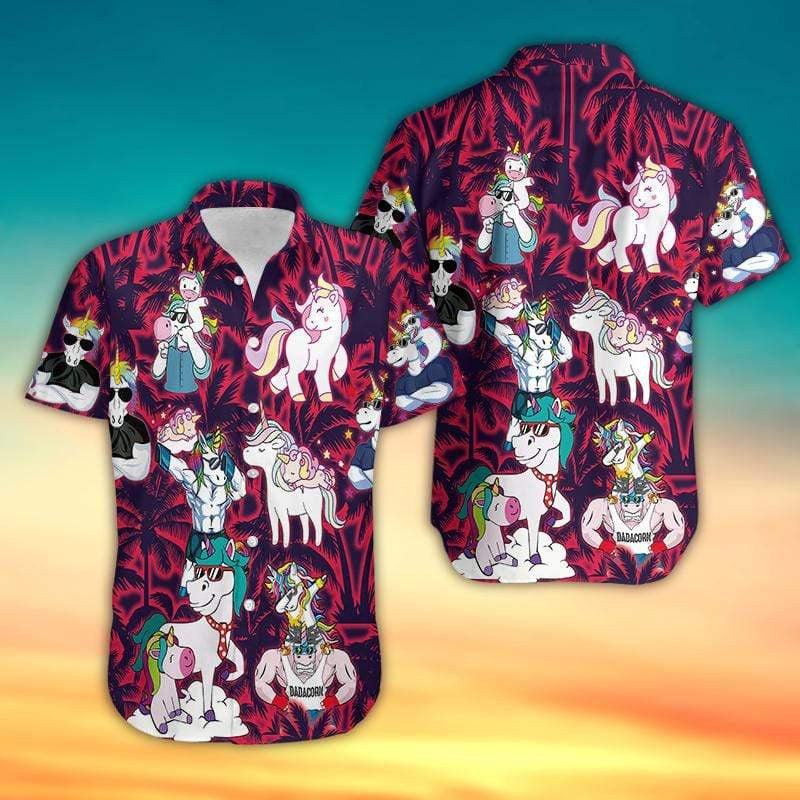 Unicorn Like Normal Dad But Much More Magical Hawaiian Shirt, Hawaiian Shirt Gift, Christmas Gift