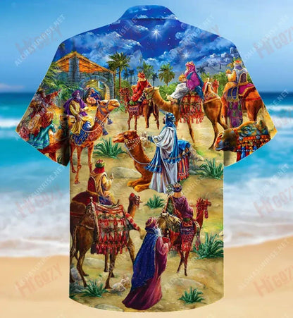 Desert King Camel Unisex Hawaiian Shirt Vacation Short Sleeve Custom Hawaiian Shirts Funny Hawaiian Shirts, Hawaiian Shirt Gift, Christmas Gift