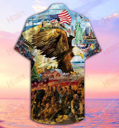 Call To Colors Freedom Isn'T Free Unisex Hawaiian Shirt Ocean Short Sleeve Custom Hawaiian Shirts Hawaiian Shirt Pattern, Hawaiian Shirt Gift, Christmas Gift