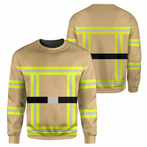 Yellow Firefighter - 3D All Over Printed Shirt Tshirt Hoodie Apparel