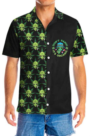 Alien Organic Marijuana Hawaiian Shirt, Christmas Gift