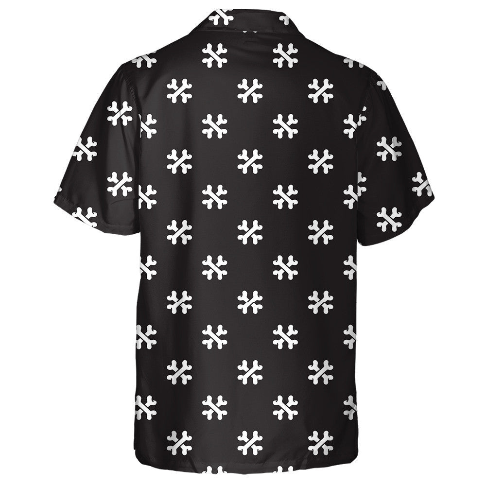 Cross Bone Dog Pirate Halloween Isolated Background Hawaiian Shirt, Hawaiian Shirt Gift, Christmas Gift