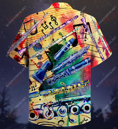 Life Is Like A Flute Unisex Short Sleeve Shirt Ocean Hawaiian T Shirts Best Hawaiian Shirts Hawaiian Shirts For Men, Hawaiian Shirt Gift, Christmas Gift
