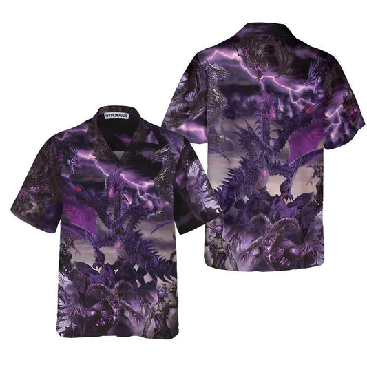 Dragon Skeleton 3D All Over Printed Hawaiian Shirt,Hawaiian Shirt Gift, Christmas Gift
